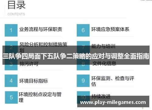 三队争四局面下五队争二策略的应对与调整全面指南